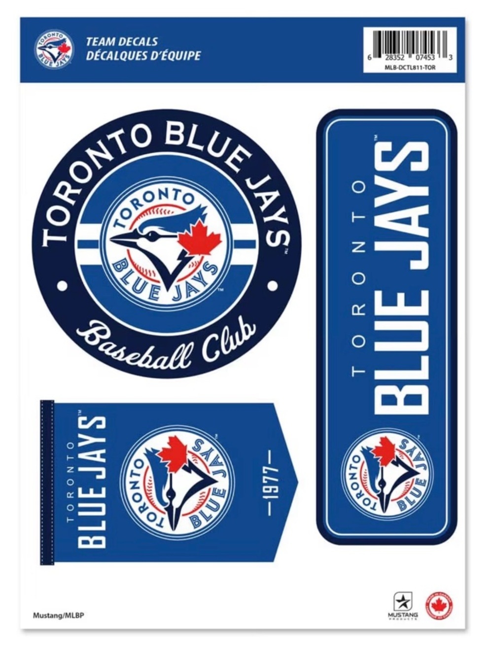 $10 Add-on | Toronto Blue Jays Team Decal Sheet - Picture 4 of 12